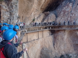 Senderismo por el Paraje Natural Desfiladero de los Gaitanes “Caminito del Rey”