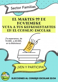 ¡Las familias votan en las "Elecciones al Consejo Escolar"!