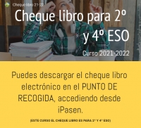 CHEQUE LIBRO PARA 2º Y 4º ESO