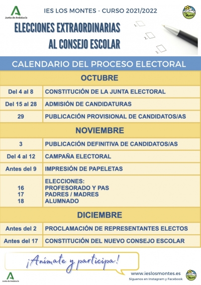 Elecciones Extraordinarias al Consejo Escolar