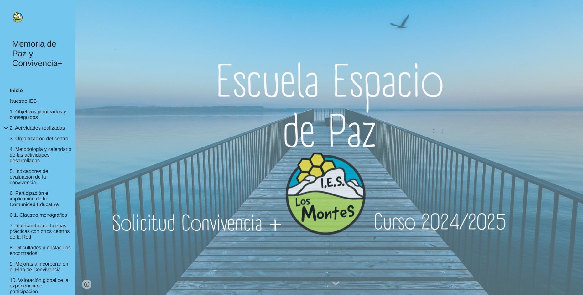 Memoria Escuela Espacio de Paz 2024/2025